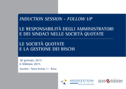 INDUCTION SESSION - FOLLOW UP LE