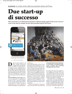 Due start-up di successo
