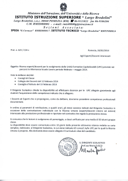 ISTITUTO ISTRUZIONE SUPERIORE &ldquo; Largo Brodolini&rdquo;