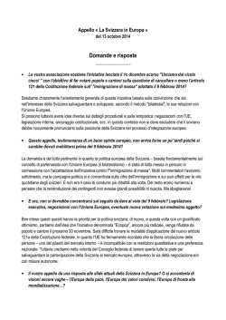Domande e risposte