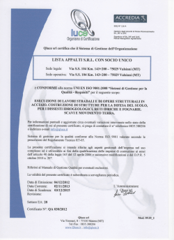 ISO - Lista Appalti srl