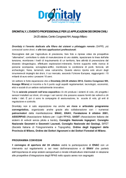 Dronitaly_programma