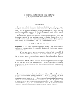 Il teorema di Sierpinski con contorno