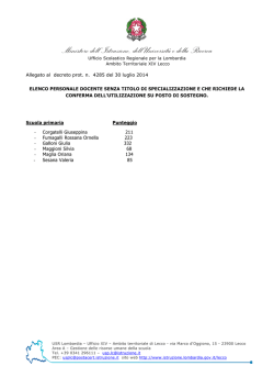 Domande utilizzo su sostegno senza titolo 2014-15 - CGIL
