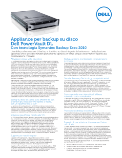 Appliance per backup su disco Dell PowerVault DL