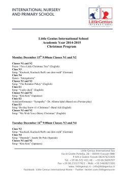 Christmas Program - Little Genius International