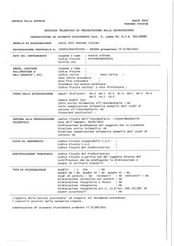 agenzia delle entrate unico 2013 persone fisiche servizio telematico