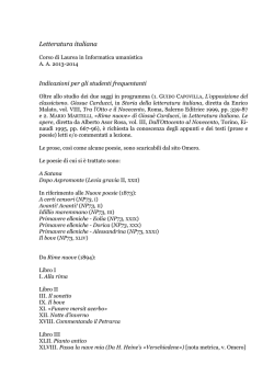 Indicazioni e testi RN
