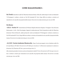 scarica come raggiungerci