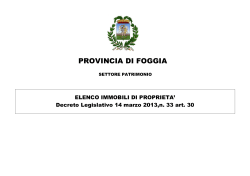 Decreto Legislativo 14 marzo 2013,n. 33 art. 30