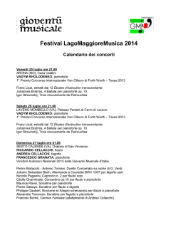 Festival LagoMaggioreMusica 2014