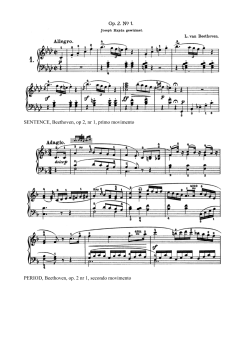SENTENCE, Beethoven, op 2, nr 1, primo movimento