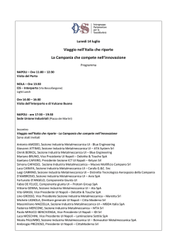 Il programma completo di luned&igrave; 14 luglio