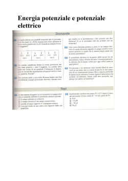 Esercizi Potenziale Elettrico