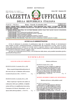 GU 12 settembre 2014 - Basse Emissioni Complessive