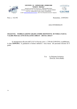 graduatorie d&acute;istituto iii fascia docenti triennio 2014/2017