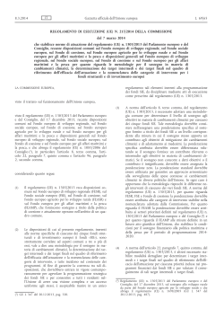 Regolamento di esecuzione (UE) n. 215/2014 della