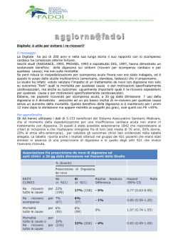 Digitale: &egrave; utile per evitare i re-ricoveri? Il messaggio La