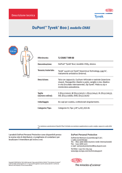 DuPontTM Tyvek&reg; 800 J modello CHA5