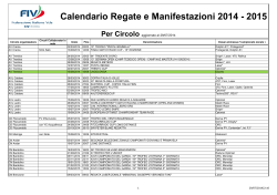 calendario zonale 2014 - 2015 29 lug ore 22,00