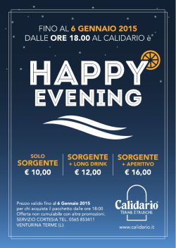 HAPPY EVENING-gennaio15-def