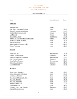 Wine List - Vintropolis