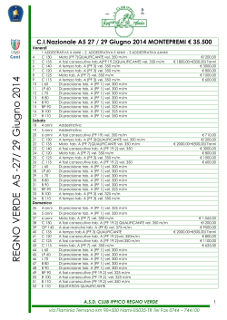 REGN O V ERDE A5 -27/ 29 Giugn o 2014