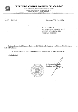 ISTITUTO COMPRENSIVO &ldquo;F. CAPPA&rdquo;