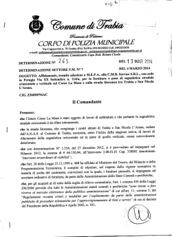 determina affidamento n.263 del 13 marzo 2014