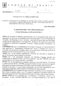 D I QT R A B I A PROVINCIA DI PALERMO
