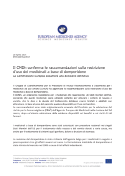 Domperidone - ASL Brescia