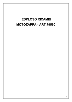 ESPLOSO RICAMBI MOTOZAPPA - ART.79560