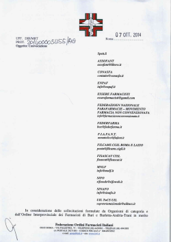 MANIFESTAZIONE DI INTERESSE ALLA PAR