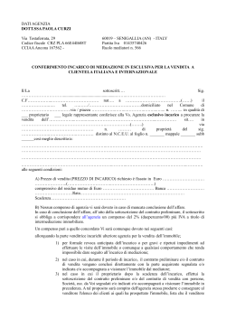Informativa sulla Privacy - Home