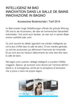 INTELLIGENZ IM BAD INNOVATION DANS LA SALLE