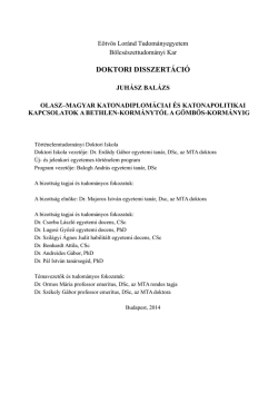 doktori disszert&aacute;ci&oacute; - ELTE BTK disszert&aacute;ci&oacute;k
