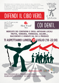difendi il cibo vero. coi denti.