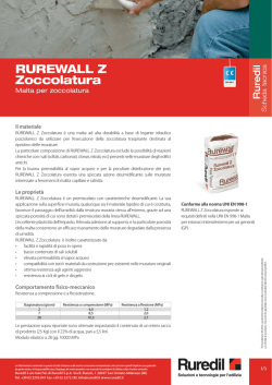 Rurewall Z zoccolatura Scheda tecnica IT