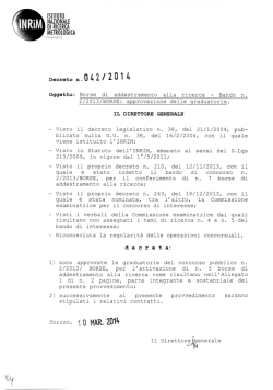 Graduatoria + Decreto