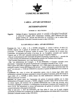Determina N. 24 del 07-05-2014 I Area