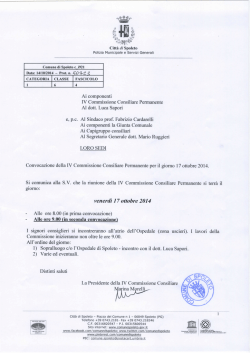 Data: 14/10/2014 - Prot. n. €OQ-Z g