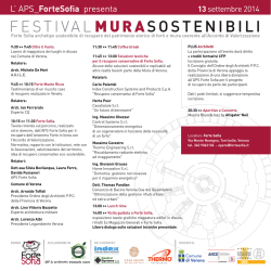 FESTIVAL MURASOSTENIBILI