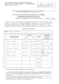 elezioni dei rappresentanti degli alunni nel consiglio di istituto