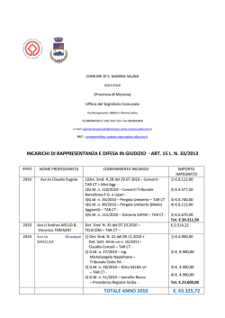 incarichi legali - Gazzetta Amministrativa