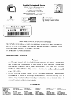 ISMAR - Istituto di Scienze Marine UOS di Lesina (FG)