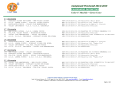 calendario u17 maschile - ASD New Volley Lucera