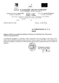 I.I.S.S. &ldquo;CALOGERO AMA T0 VET Hi\}03?