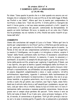 I dopo la dedicazione lc 24,44-49a