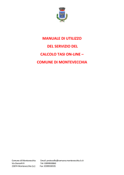 clicca qui - Comune di Montevecchia