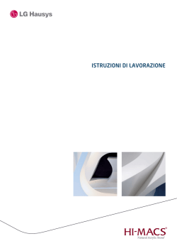 IstruzIonI dI lavorazIone